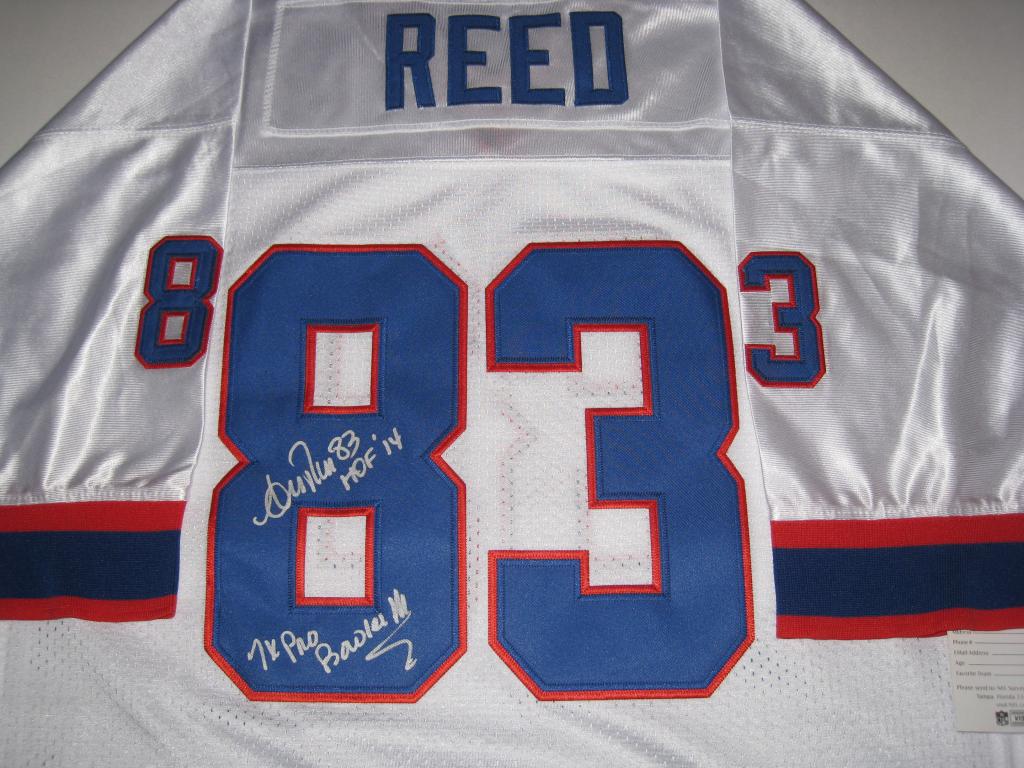 andre reed autographed jersey